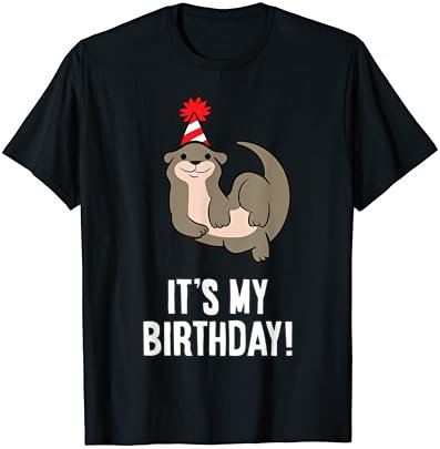 Its My Birthday Cute Birthday Party Sea Otter T-Shirt