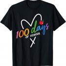100 Days of School Heart 100th Day of School Student Teacher T-Shirt