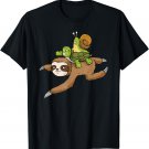 Sloth Turtle Snail Funny Cute Animal Lover Gift T-Shirt