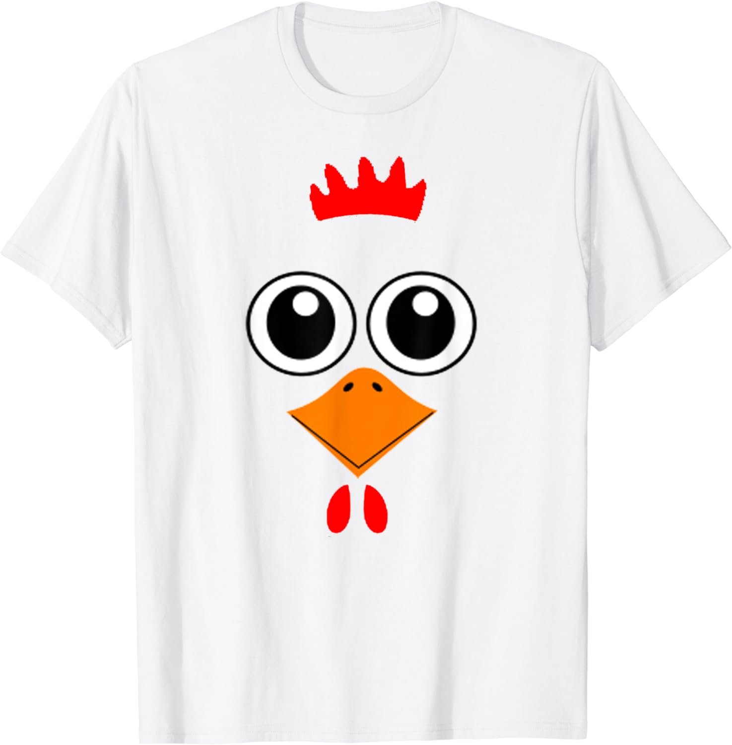 Cute Chicken Chick Face Funny Animal Halloween Costume Gift T-Shirt
