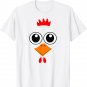 Cute Chicken Chick Face Funny Animal Halloween Costume Gift T-Shirt