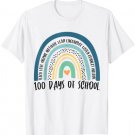 100th Day Of School Rainbow Teacher Student 100 Days Smarter T-Shirt