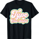 Type One Diabetes Type One-Derful Retro Awareness Pastel T-Shirt