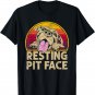 Dog Pitbull Resting Pit Face Funny gift For Pitbull Lovers T-Shirt