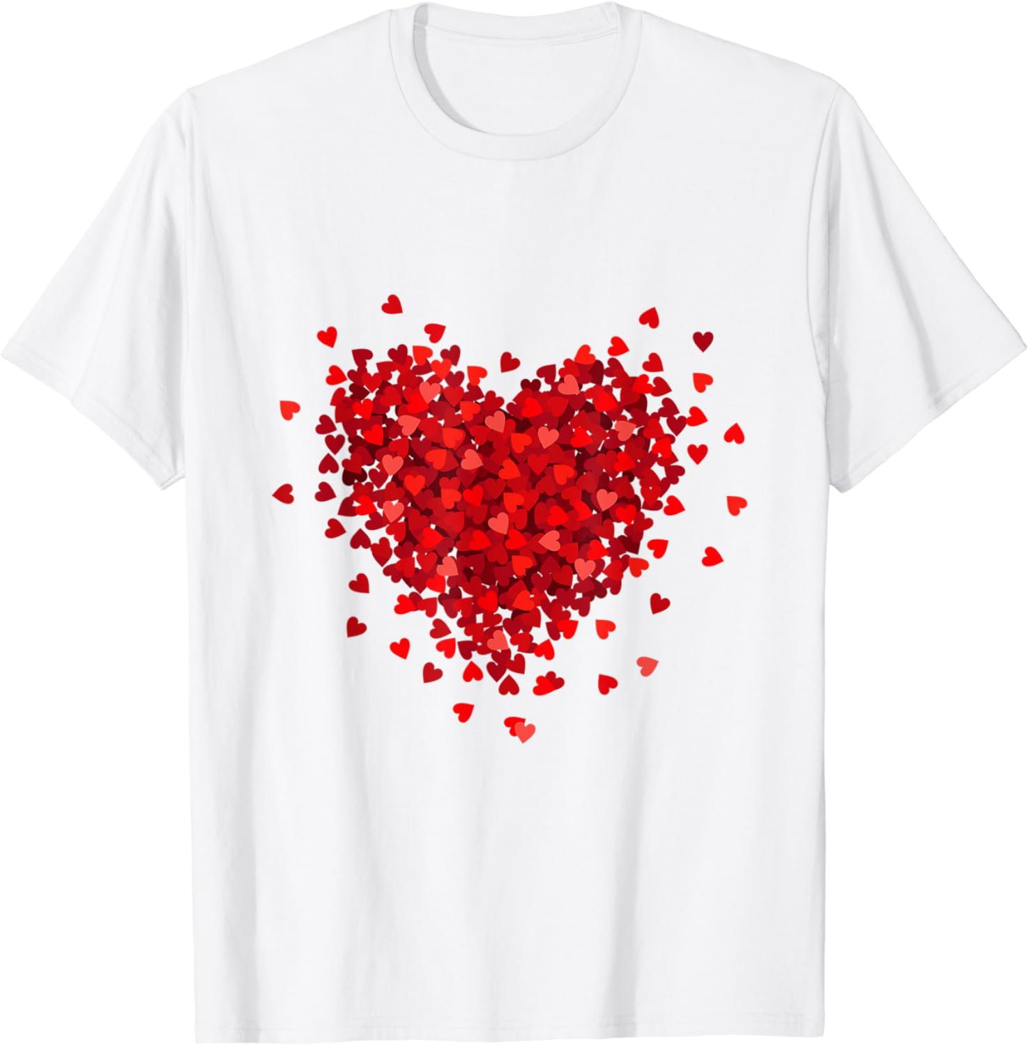 Valentine's Heart Doodles Love Cute Red Heart Valentine T-Shirt