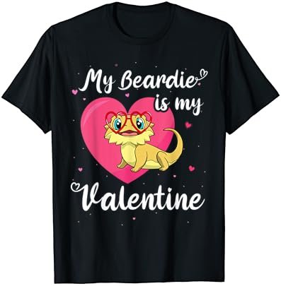 Bearded Dragon Valentines Day Beardie Cute Lizard Valentine T-Shirt