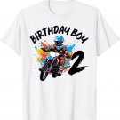 Dirt Bike 2nd Birthday Boy Funny Dirtbike Cute 2 Birthday T-Shirt