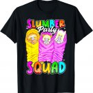 Cute Slumber Party Squad Girls Sleepover Sloth Llama Cat T-Shirt
