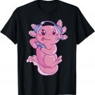 Axolotl Gaming Video Gamer Axolotls Lover Fun Cute Graphic T-Shirt