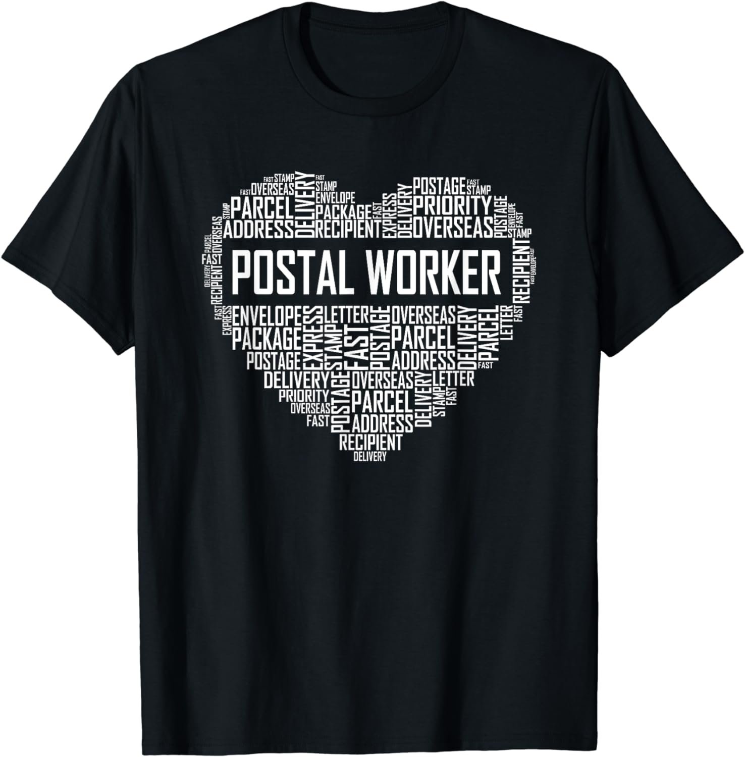 Postal Worker Gift Heart Mailman Gifts Postman T-Shirt