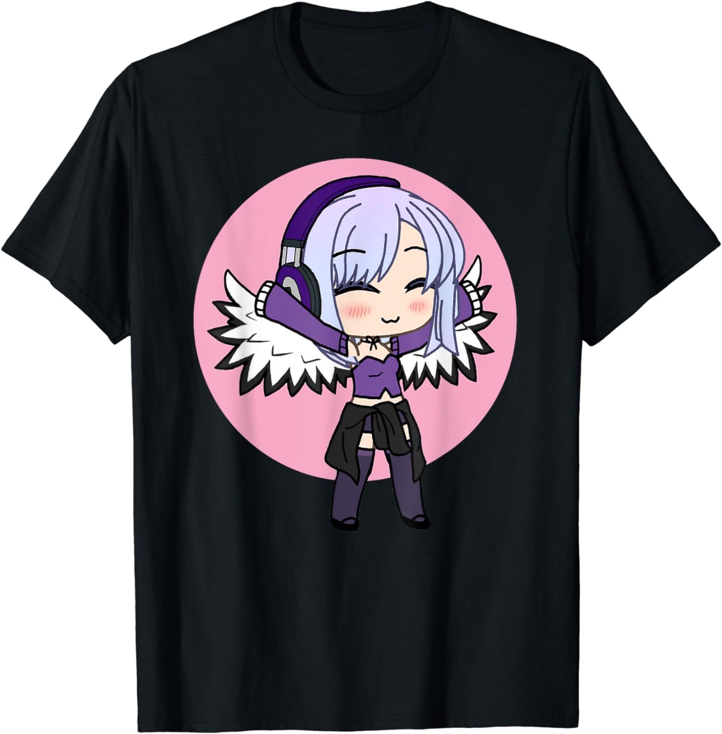 Cute Chibi style Kawaii Anime Girl with wings T-Shirt
