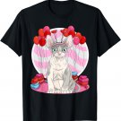 Devon Rex Heart Valentine Day Cat Lover Gift T-Shirt