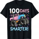 100 Days Smarter Monster Truck 100th Day of School Girls T-Shirt