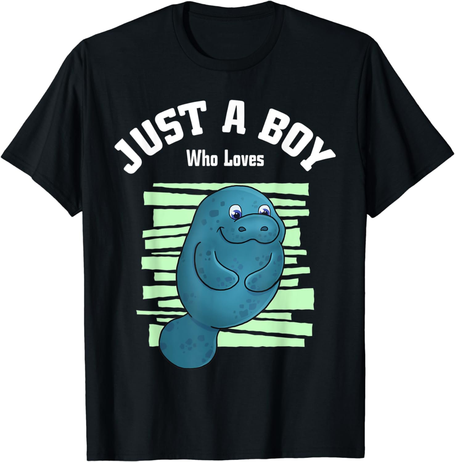 Just A Boy Who Loves Manatees Boys Manatee T-Shirt