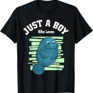 Just A Boy Who Loves Manatees Boys Manatee T-Shirt