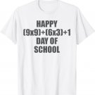 100 Days of School Shirt Math problem for Teacher or Child T-Shirt