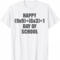 100 Days of School Shirt Math problem for Teacher or Child T-Shirt