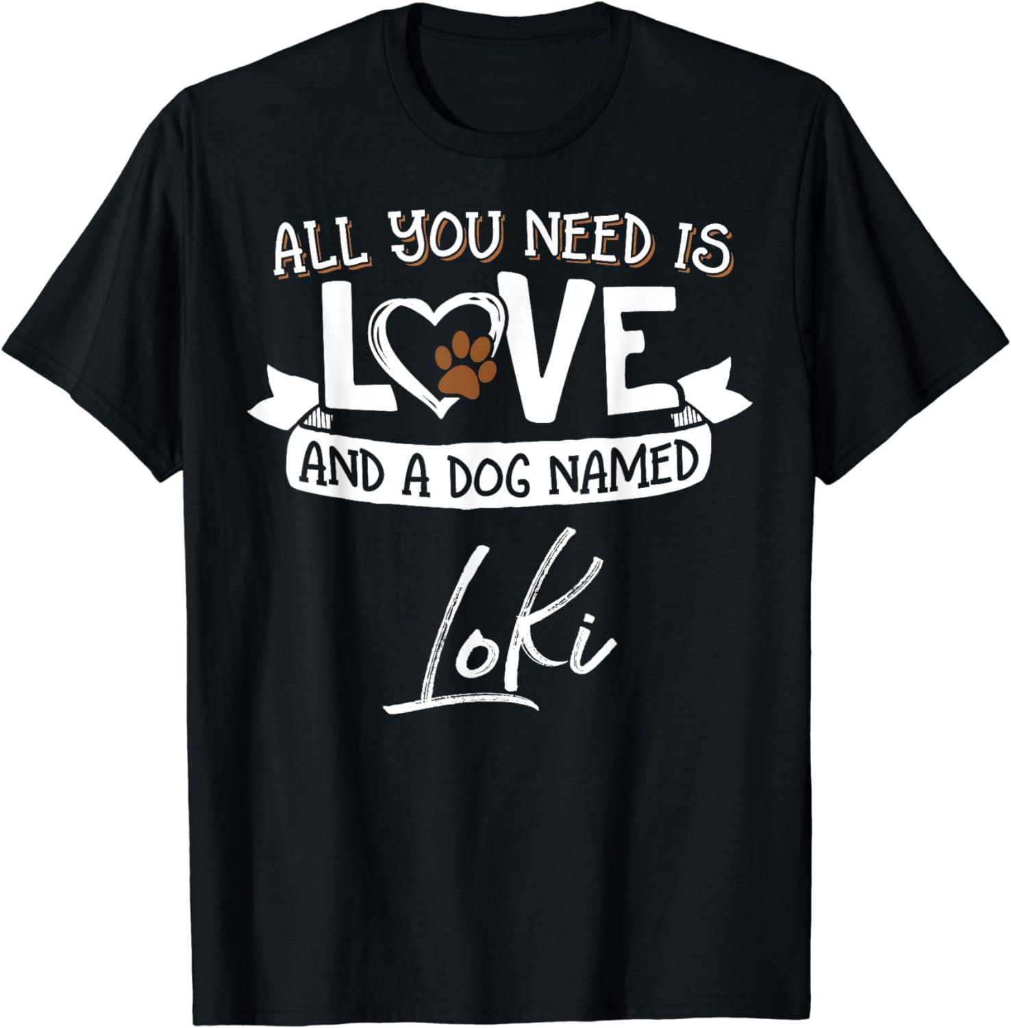 Cute Dog Named Loki Shirt for Women and Men T-Shirt