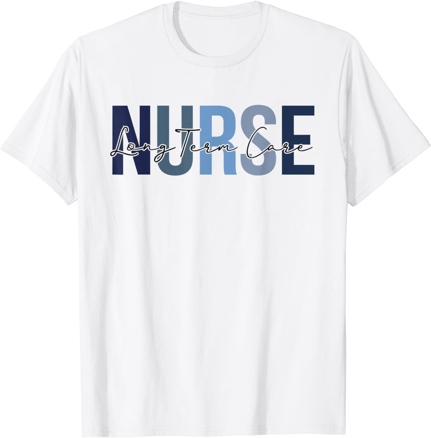 Retro Long-Term Care Nurse Print For Nursing Student T-Shirt
