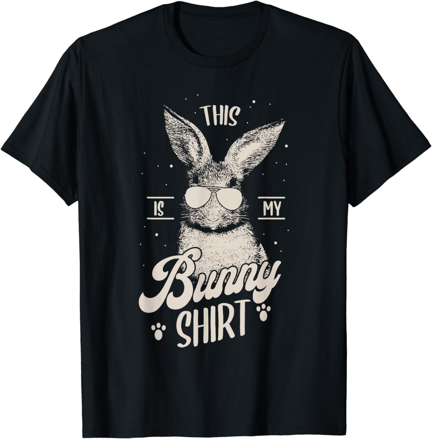 This Is My Bunny Cute Rabbit Vintage Sunglasses Ironic T-Shirt