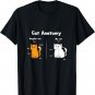 Cute And Funny Cat Anatomy Memes Pet Cats Lover T-Shirt