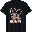 Cute Adopt Rescue Dog Rescue Cat Foster Adoption Month T-Shirt