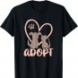 Cute Adopt Rescue Dog Rescue Cat Foster Adoption Month T-Shirt