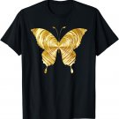 Cute Butterfly Of Gold Very Beautiful For Butterfly Lovers T-Shirt