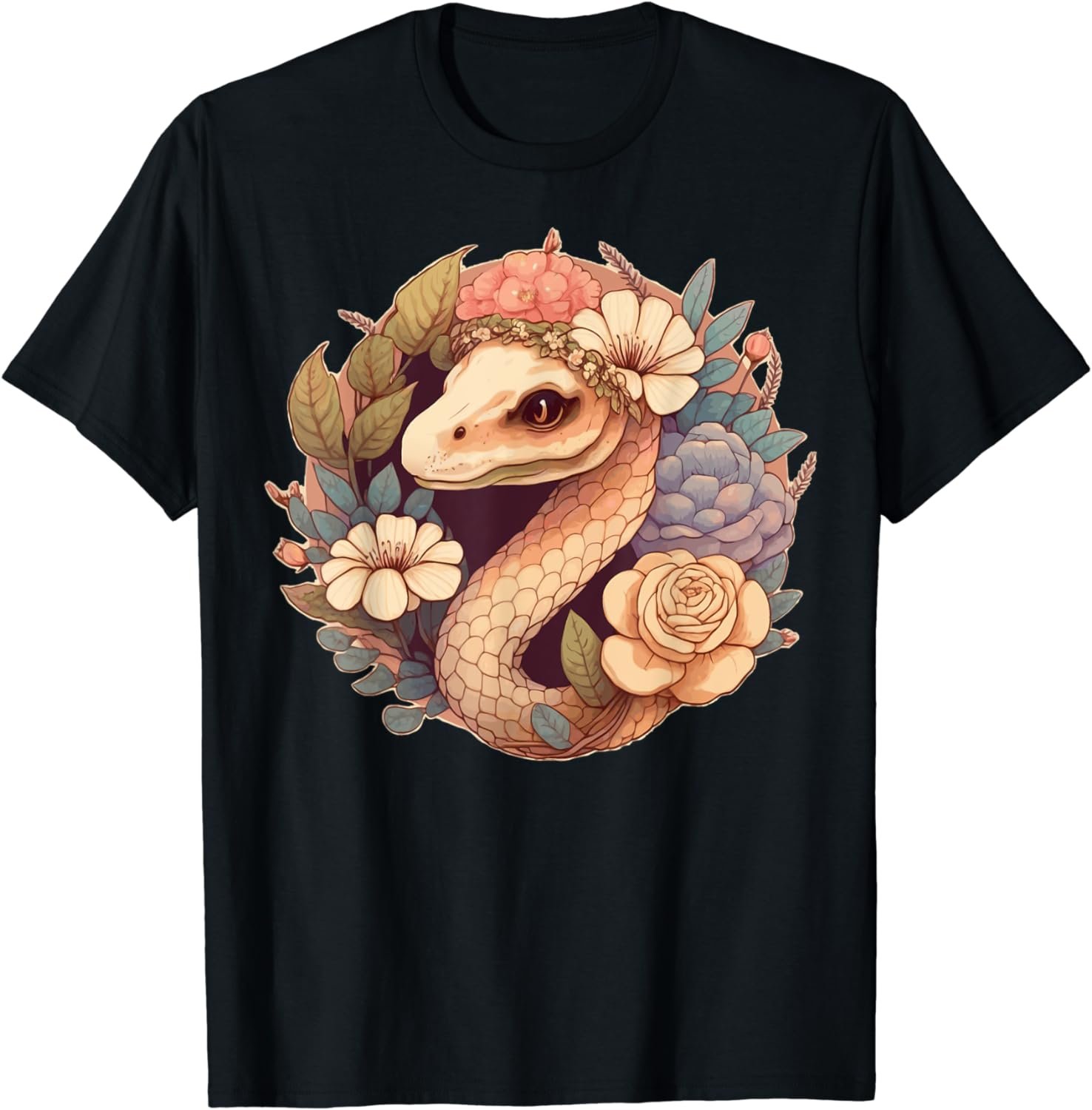 Cute Cottagecore Snake Serpent Goblincore Aesthetic T-Shirt
