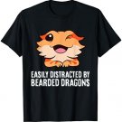 Bearded Dragon Lover Easily Distracted By Bearded Dragons T-Shirt