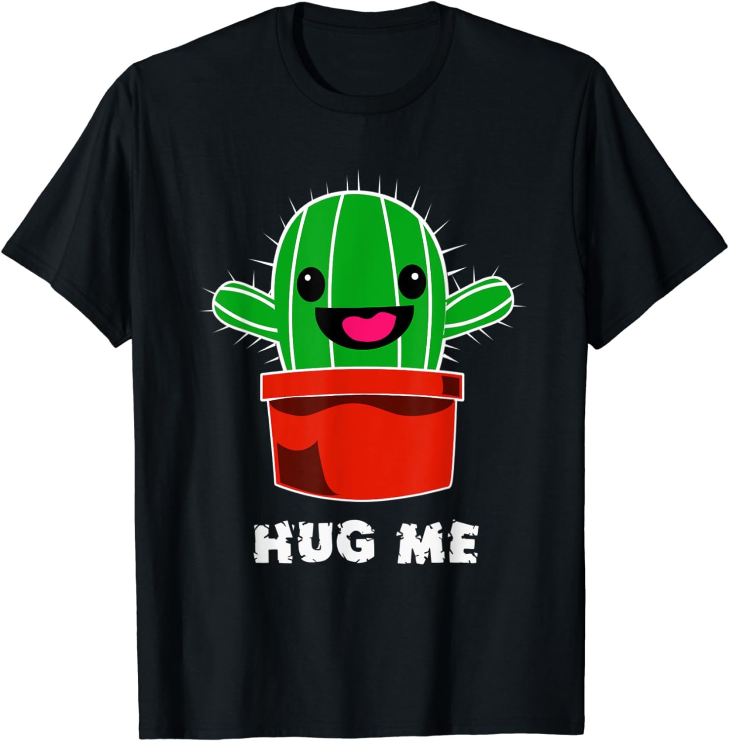 Hug Me - Cactus cartoon t-shirt