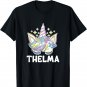 Cute Personalized Name Unicorn Crown Thelma T-Shirt