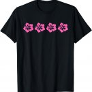 Cute Hawaiian Pink Hibiscus Flowers Rose Mallow T-Shirt