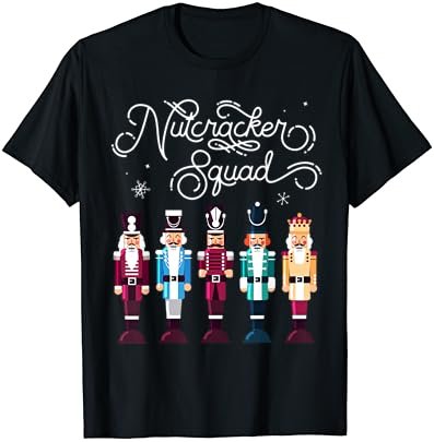 Nutcracker Squad Holiday Christmas Boy Girls Women Men Cute T-Shirt