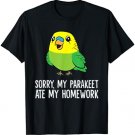 Budgie Bird Sorry, My Parakeet Ate My Homework T-Shirt