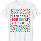 100 Days of School I Survived Boys Girls Band Aid Funny Cute T-Shirt