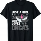 Diving Orca Cute Whale Women Girls Gift Orca T-Shirt