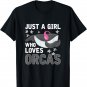 Diving Orca Cute Whale Women Girls Gift Orca T-Shirt