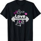 Weight Lifting Fitness Gym Barbell T-Shirt