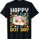 Happy Dot Day Colorful Dot Cute Cat Internation Dot Day Kids T-Shirt
