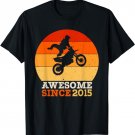 7th Birthday Dirt Bike Gift 7 Years Old Vintage Motocross T-Shirt