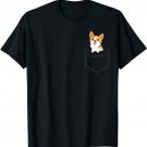 Welsh Corgi In a Pocket Cute Pocket Welsh Corgi T-Shirt