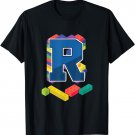 Letter R Master Builder Alphabet Last Name Building Blocks T-Shirt