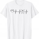 Cat Heartbeat Heart Cat Lover T-Shirt
