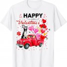 Cute Red Truck Border Collie Valentines Day Costume Boy Girl T-Shirt