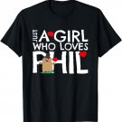 Punxsy Phil's Cute Groundhog Day February 2 Design for Girls T-Shirt