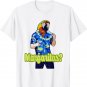 Cute Parrot Head Hawaiian Tropical Floral Print T-Shirt