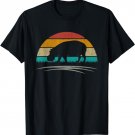 Cute Hippopotamus Retro Vintage Lover Hippo T-Shirt