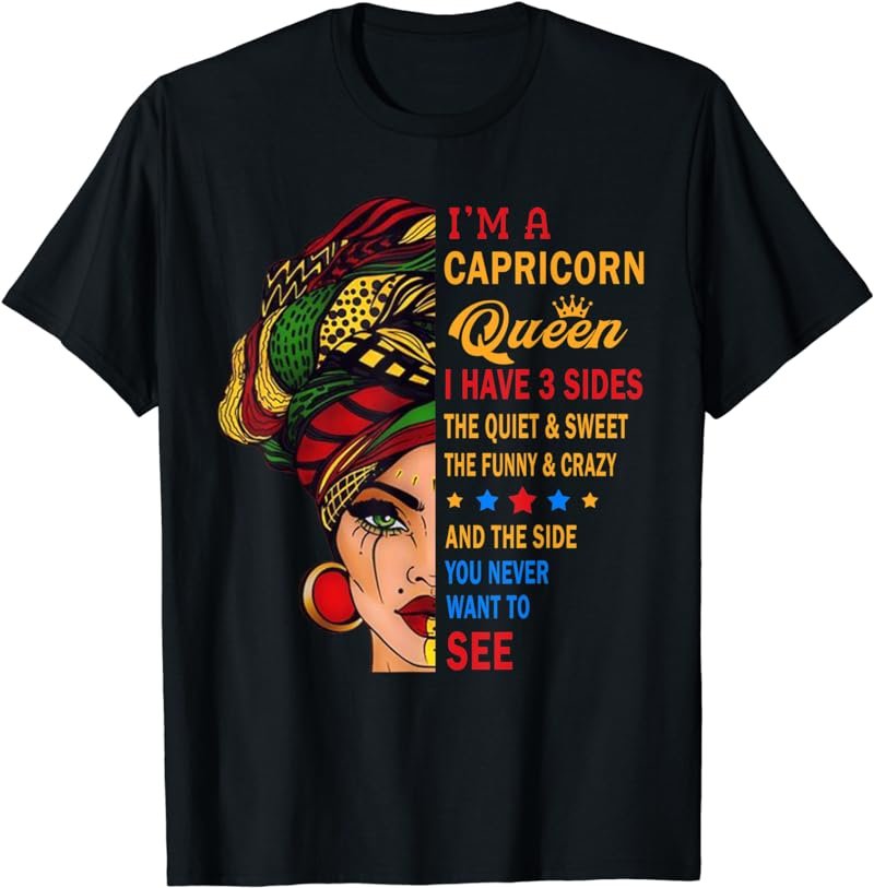 Capricorn Queens Are Born December 22 - January 19 T-shirt T-Shirt