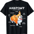 Corgi Shirt Women Kids Men Anatomy of a Corgi Girls Boys Tee